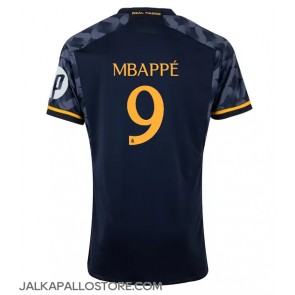 Real Madrid Kylian Mbappe #9 Vieraspaita 2023-24 Lyhythihainen